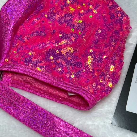 NWT! Rave Wonderland Pink Sequin Top - Picture 2 of 3